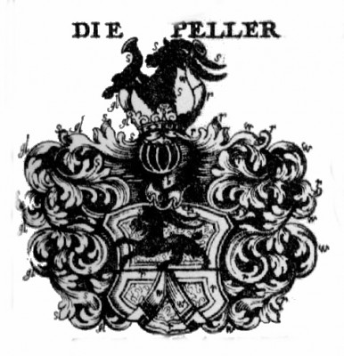 Adels-Petschaft um 1700, Familie Peller (aus Siebmachers Wappenbuch)